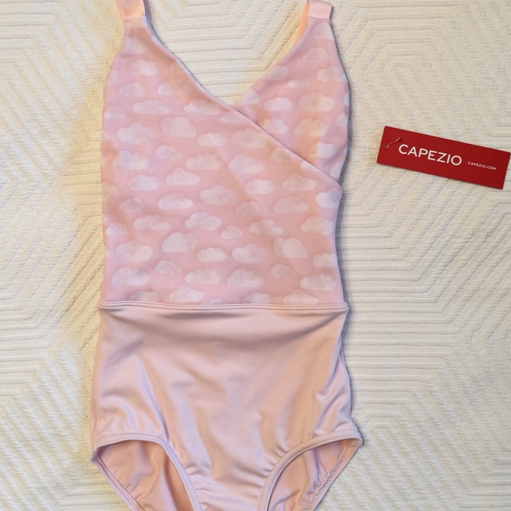 Capezio Kids Pink Bliss Leotard with Clouds